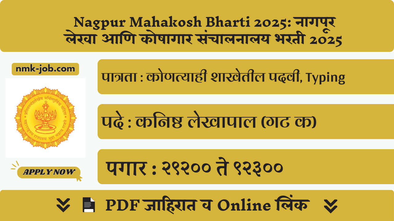 Nagpur Mahakosh Bharti 2025